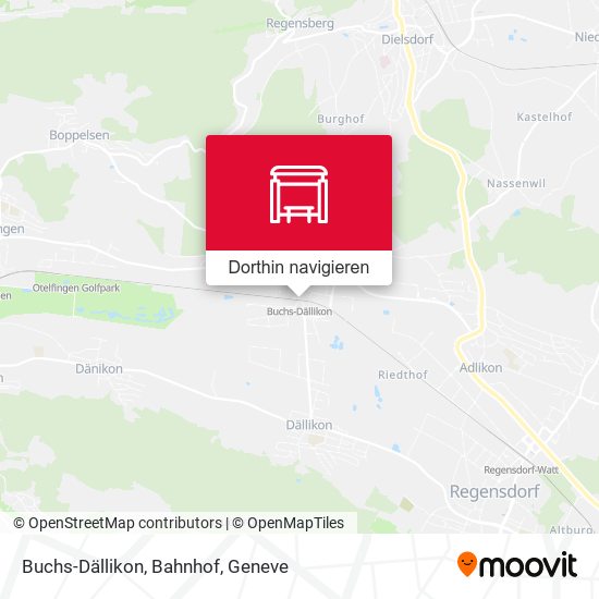 Buchs-Dällikon, Bahnhof Karte