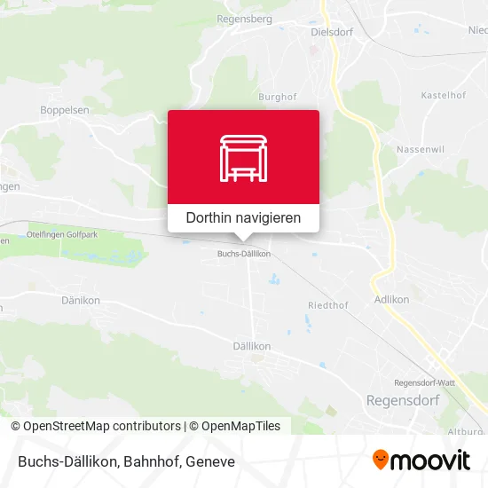 Buchs-Dällikon, Bahnhof Karte