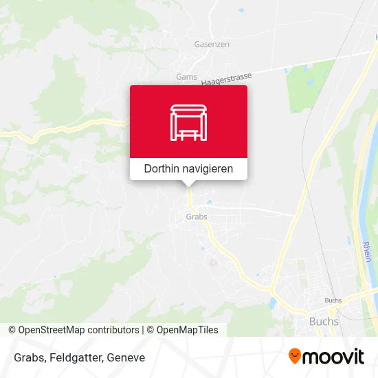 Grabs, Feldgatter Karte