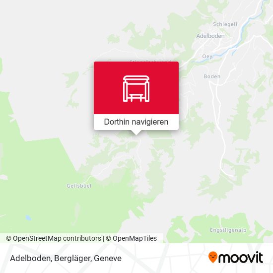 Adelboden, Bergläger Karte