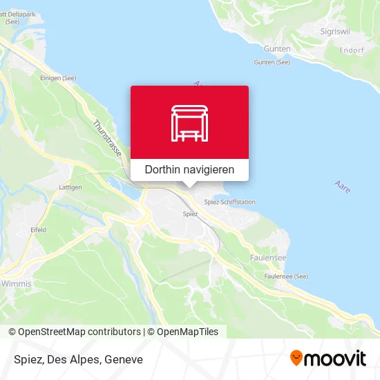 Spiez, Des Alpes Karte