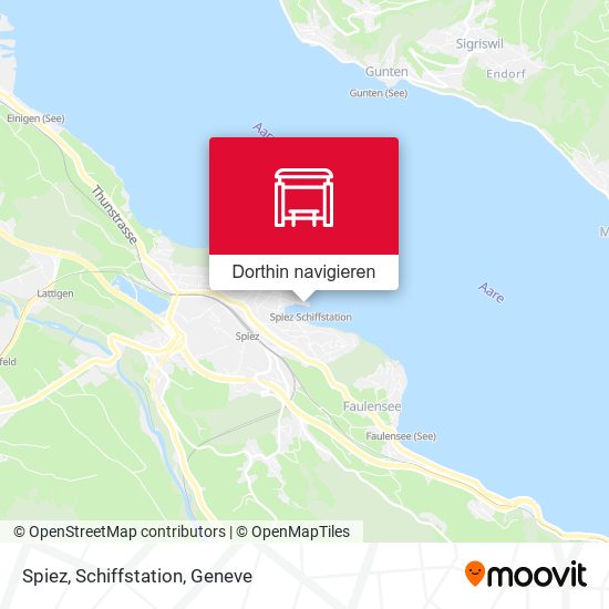 Spiez, Schiffstation Karte