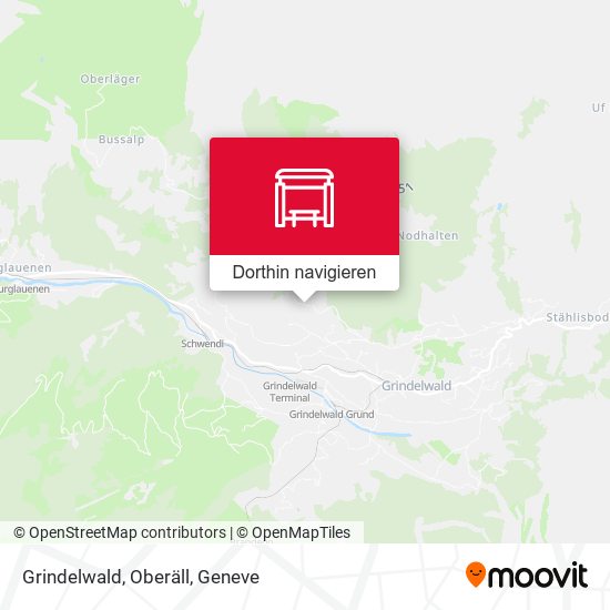 Grindelwald, Oberäll Karte