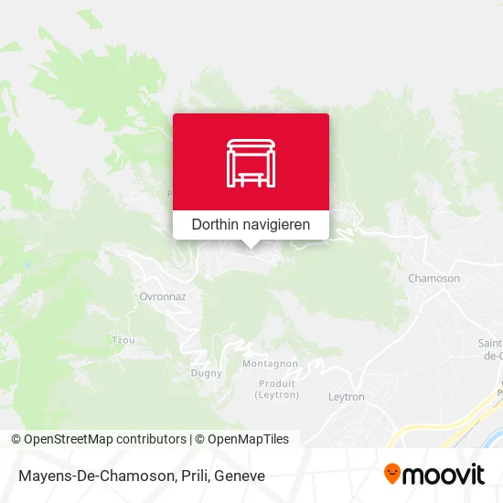 Mayens-De-Chamoson, Prili Karte