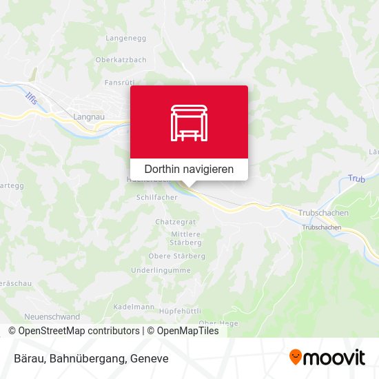 Bärau, Bahnübergang Karte