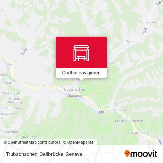 Trubschachen, Oelibrücke Karte