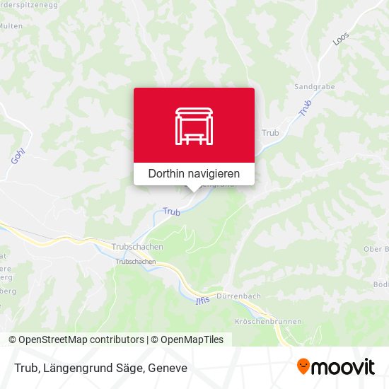 Trub, Längengrund Säge Karte