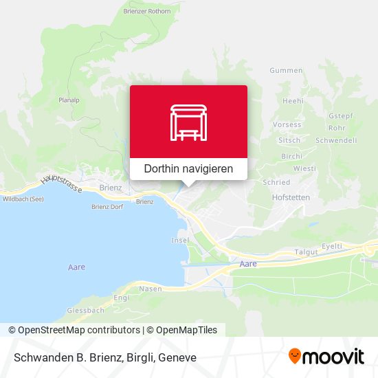 Schwanden B. Brienz, Birgli Karte