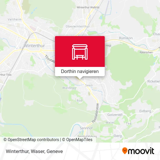 Winterthur, Waser Karte