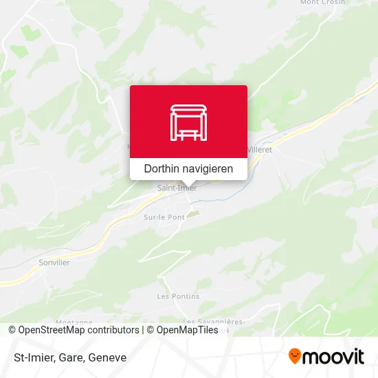 St-Imier, Gare Karte