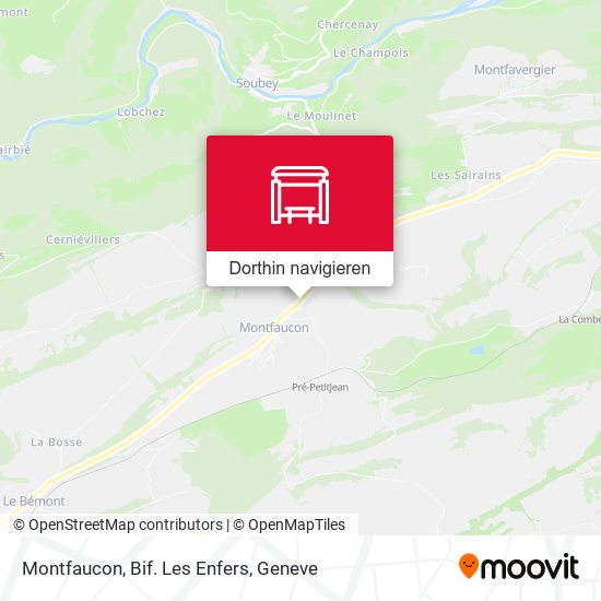 Montfaucon, Bif. Les Enfers Karte