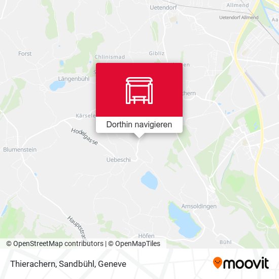 Thierachern, Sandbühl Karte