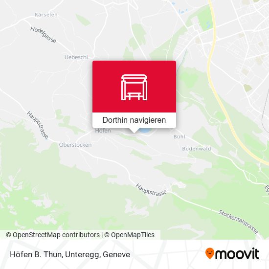 Höfen B. Thun, Unteregg Karte
