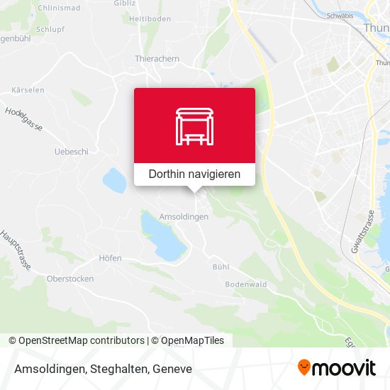 Amsoldingen, Steghalten Karte