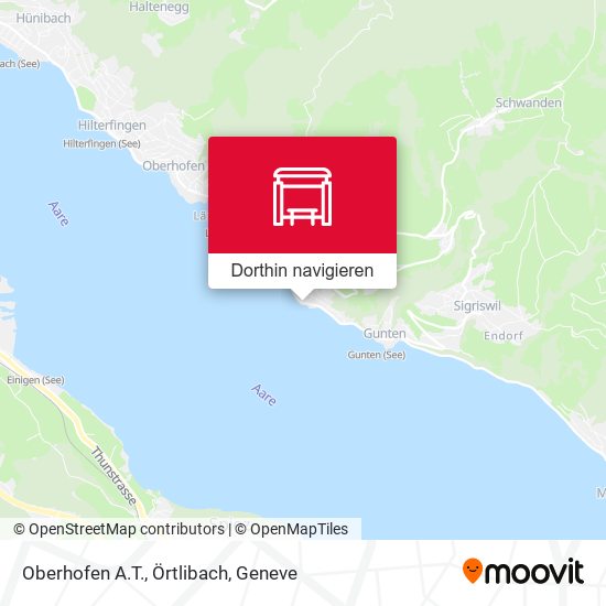 Oberhofen A.T., Örtlibach Karte