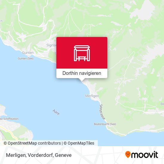 Merligen, Vorderdorf Karte