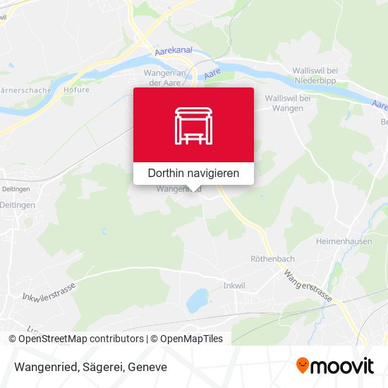 Wangenried, Sägerei Karte