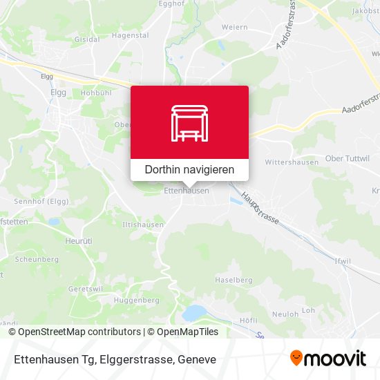Ettenhausen Tg, Elggerstrasse Karte