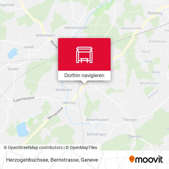Herzogenbuchsee, Bernstrasse Karte