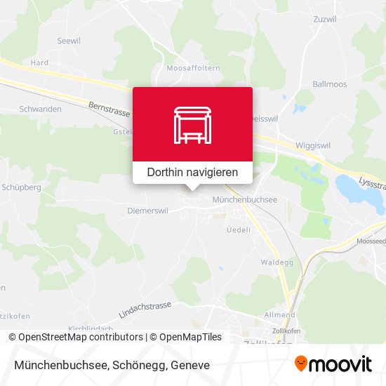 Münchenbuchsee, Schönegg Karte