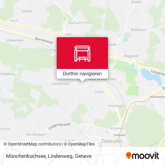 Münchenbuchsee, Lindenweg Karte