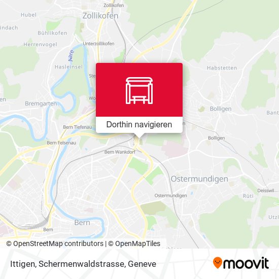 Ittigen, Schermenwaldstrasse Karte
