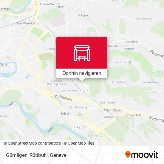 Gümligen, Rütibühl Karte