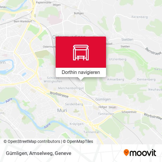 Gümligen, Amselweg Karte