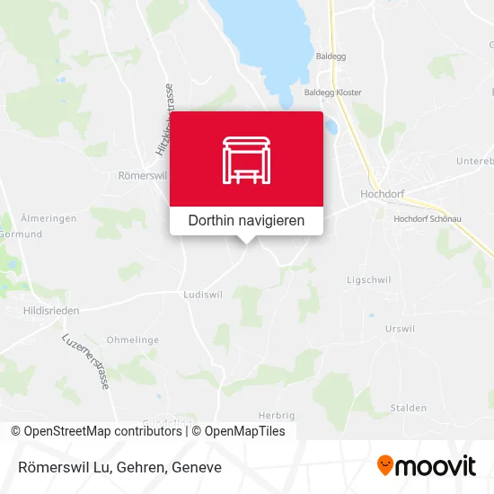 Römerswil Lu, Gehren Karte