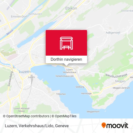 Luzern, Verkehrshaus/Lido Karte