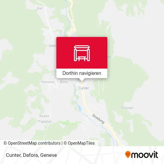 Cunter, Dafora Karte