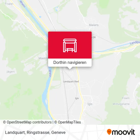 Landquart, Ringstrasse Karte