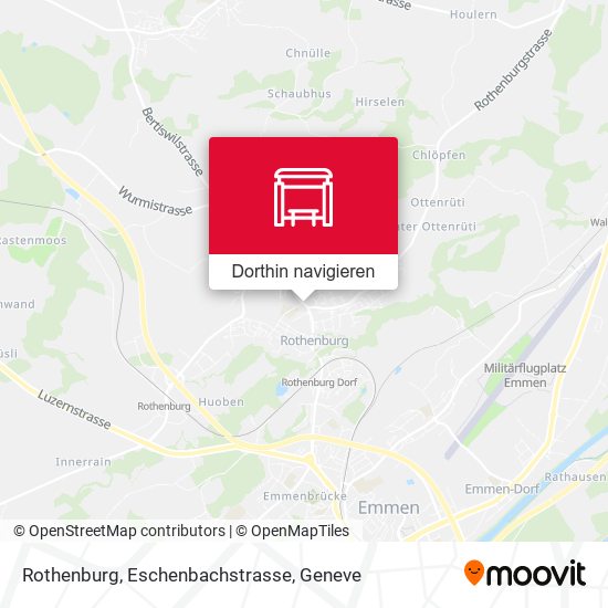Rothenburg, Eschenbachstrasse Karte