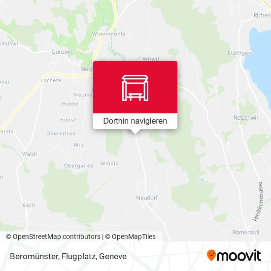 Beromünster, Flugplatz Karte