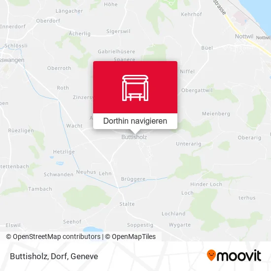 Buttisholz, Dorf Karte