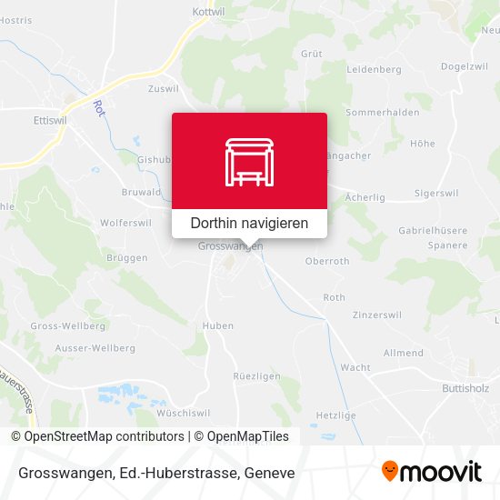 Grosswangen, Ed.-Huberstrasse Karte