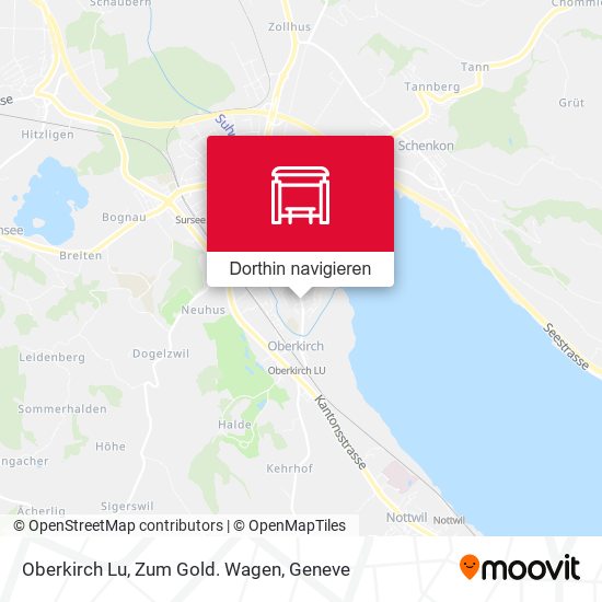 Oberkirch Lu, Zum Gold. Wagen Karte