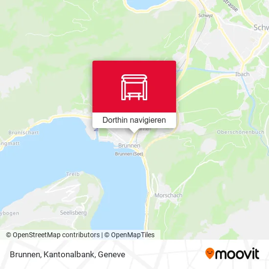 Brunnen, Kantonalbank Karte