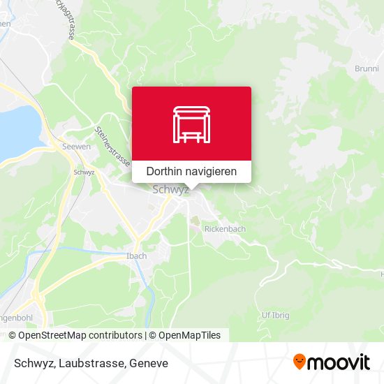 Schwyz, Laubstrasse Karte