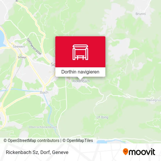 Rickenbach Sz, Dorf Karte