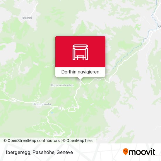 Ibergeregg, Passhöhe Karte