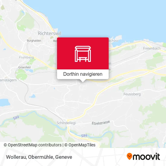 Wollerau, Obermühle Karte