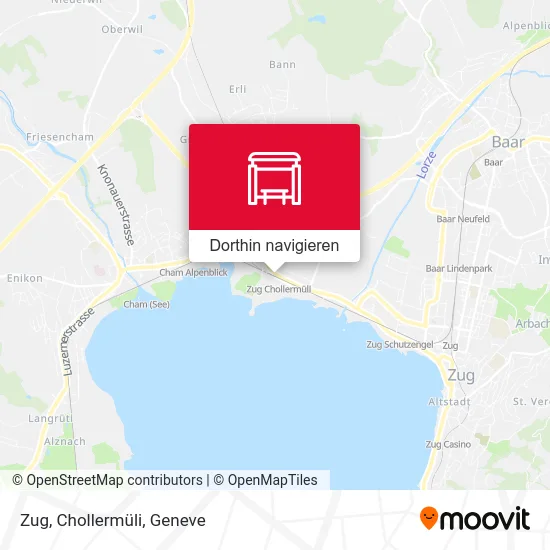 Zug, Chollermüli Karte