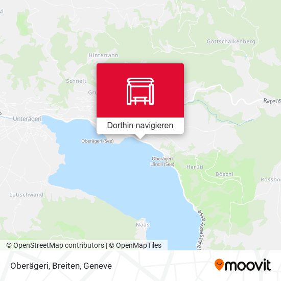 Oberägeri, Breiten Karte