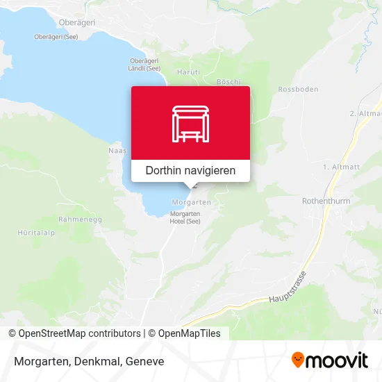 Morgarten, Denkmal Karte