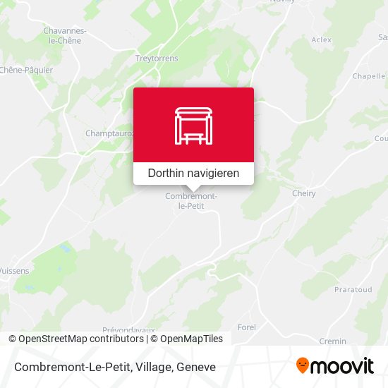 Combremont-Le-Petit, Village Karte
