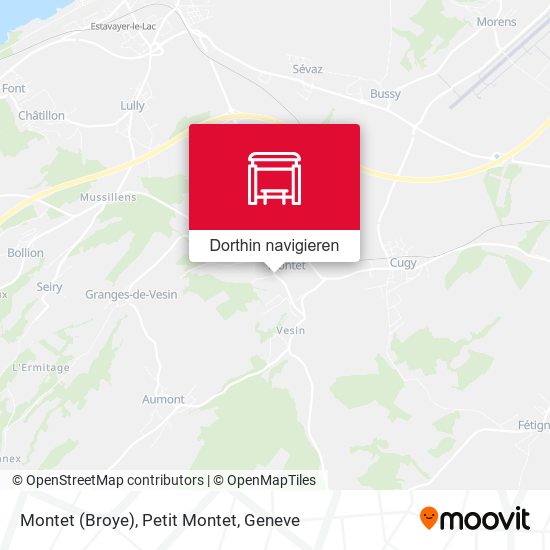 Montet (Broye), Petit Montet Karte