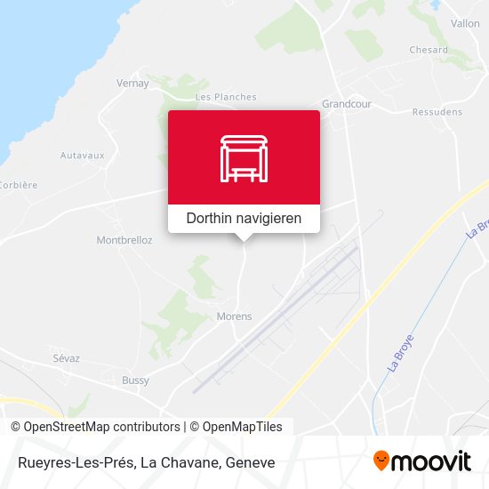 Rueyres-Les-Prés, La Chavane Karte