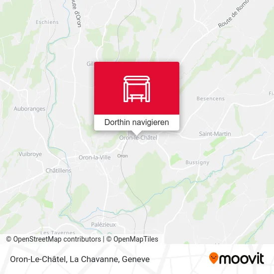 Oron-Le-Châtel, La Chavanne Karte