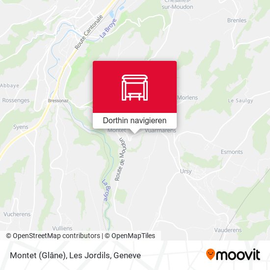 Montet (Glâne), Les Jordils Karte